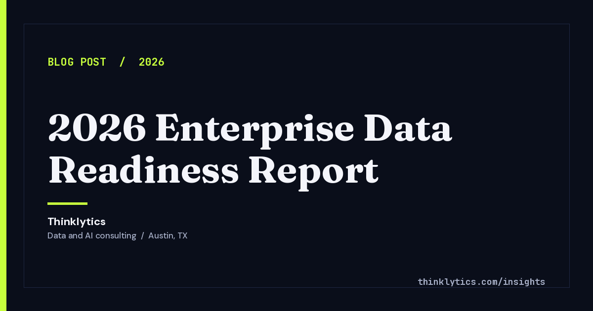 2026 Enterprise Data Readiness Report: Why 3 in 4 AI Stall