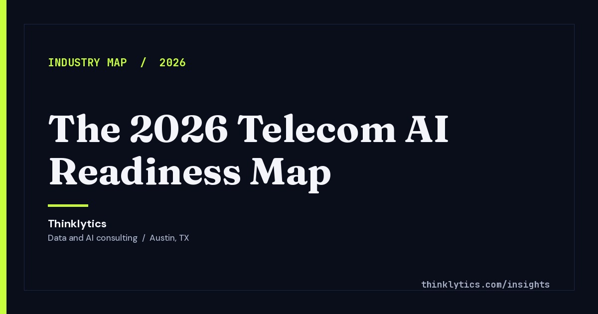 The 2026 Telecom AI Readiness Map | Thinklytics