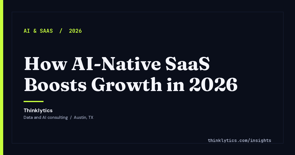 How AI-Native SaaS Will Boost Growth and Cut Costs in 2026