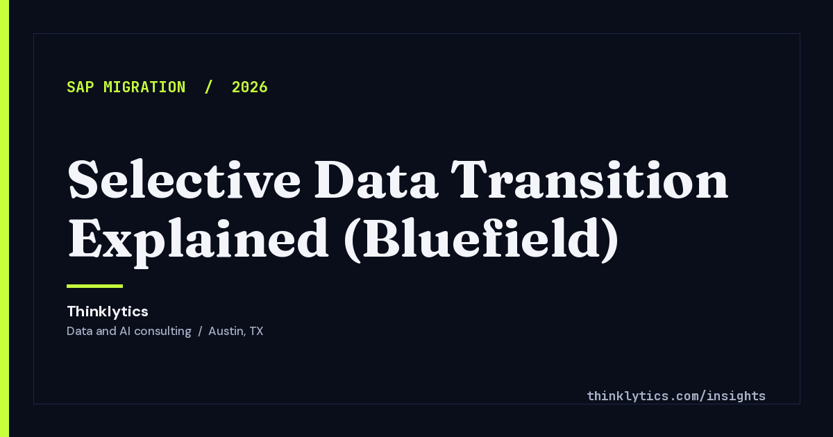 Selective Data Transition Explained (Bluefield) | Thinklytics