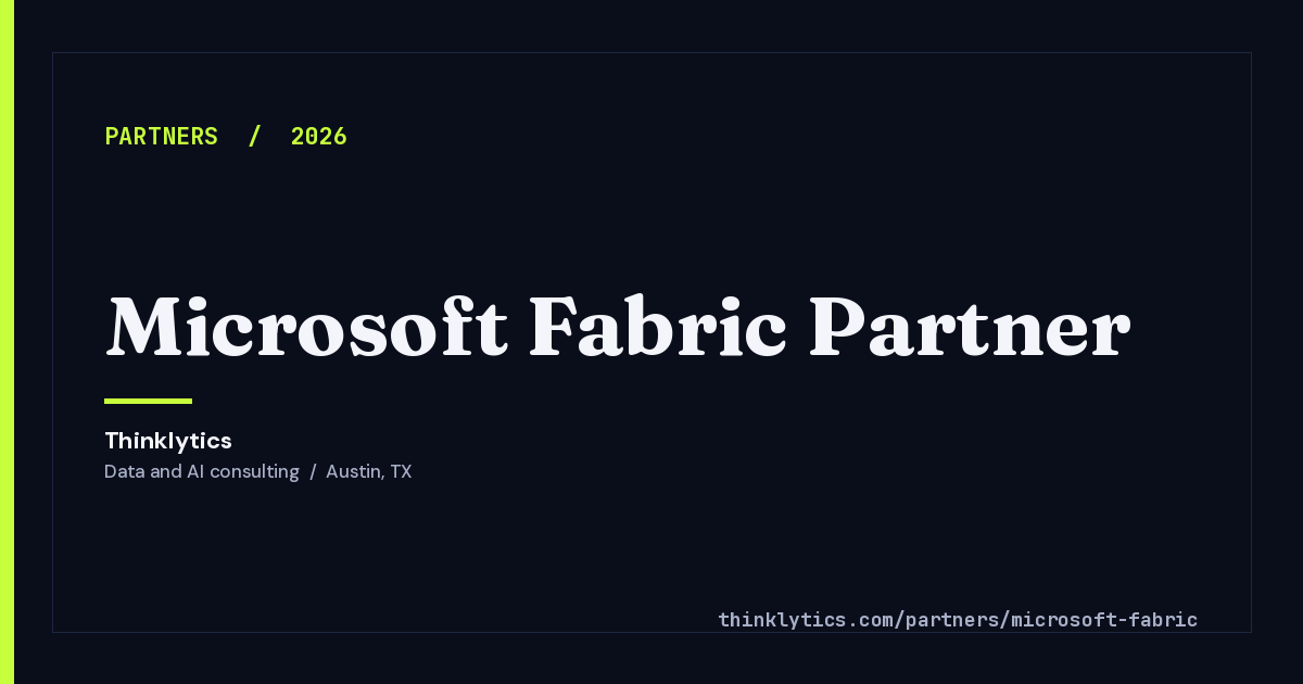 Microsoft Fabric Consulting Services | Thinklytics